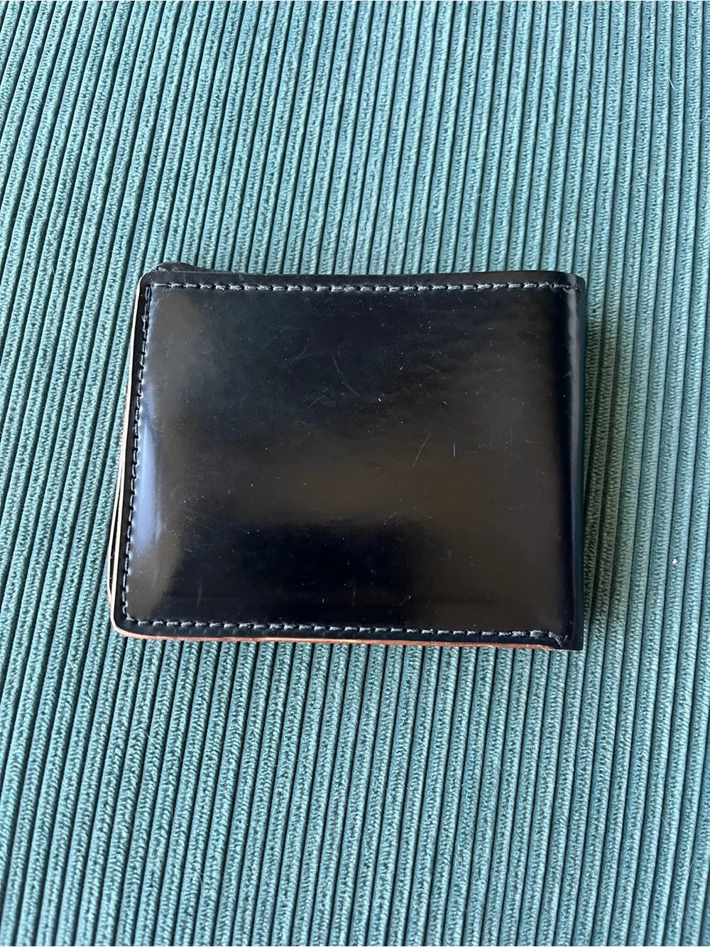 New Ashland Leather Johnny the Fox Wallet 100% Black Shell Cordovan Bifold Short